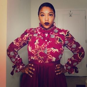 Ted Baker Ayden Spectacular Pleated Bow Dress